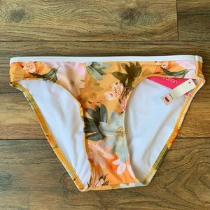 yellow floral bikini bottom